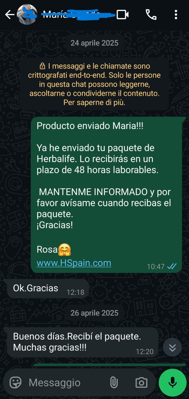 Testimonio cliente Herbalife 2